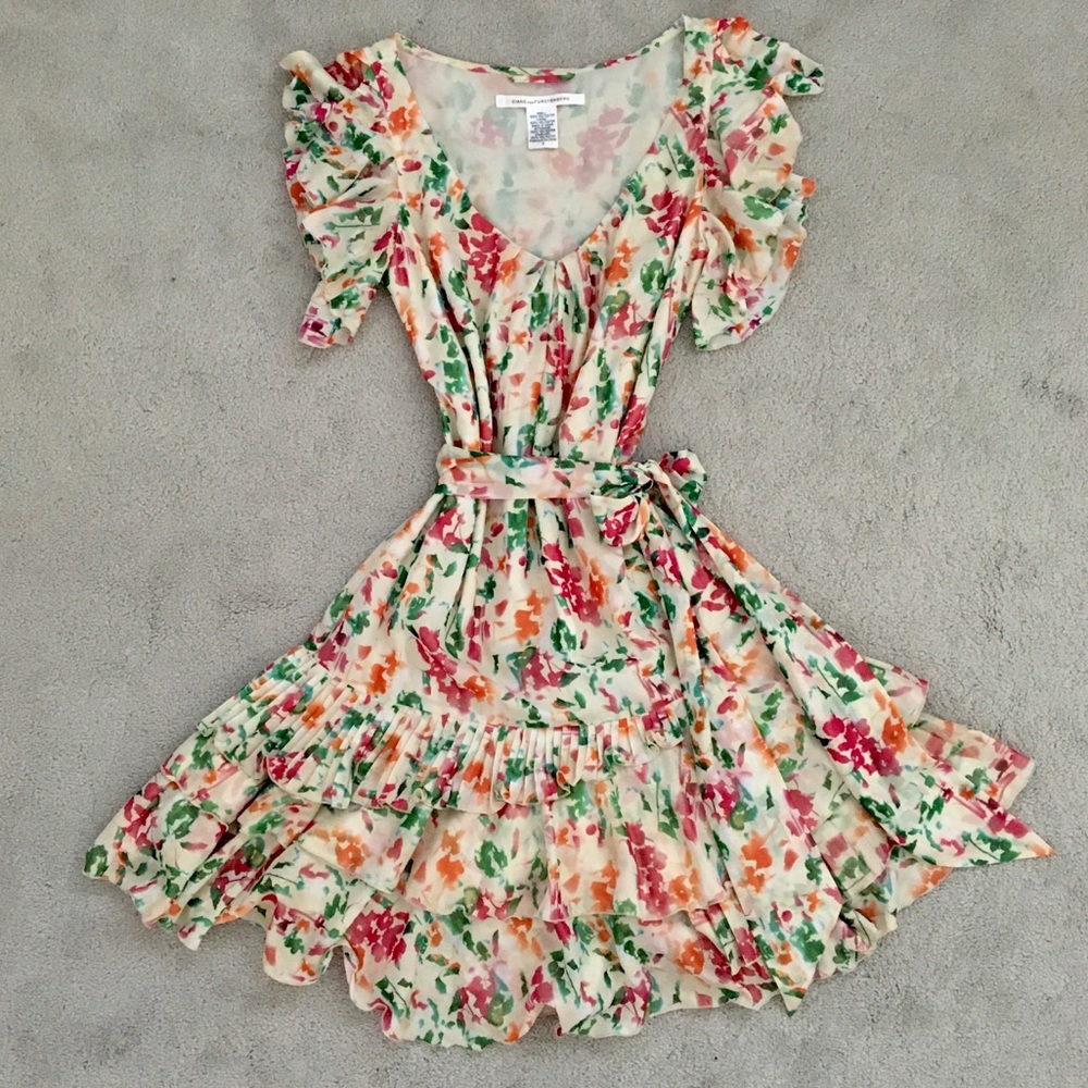 Diane Von Furstenberg Floral Lupe Dress